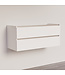 Wastafelonderkast Trendline Basic 120 cm Glans Wit | 2 Softclose lades