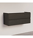 Wastafelonderkast Trendline Basic 120 cm Black Oak | 2 Softclose lades