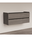 Wastafelonderkast Trendline Basic 120 cm Silver Oak | 2 Softclose lades