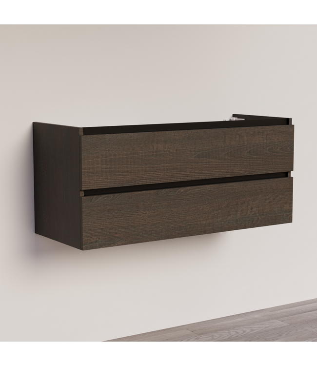 Wastafelonderkast Trendline Basic 120 cm Brown Oak | 2 Softclose lades