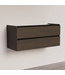 Wastafelonderkast Trendline Basic 120 cm Brown Oak | 2 Softclose lades