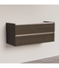 Wastafelonderkast Trendline Basic 120 cm Brown Oak | 2 Softclose lades