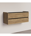 Wastafelonderkast Trendline Tabak Oak 120x47x52cm softclose lades