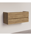 SANI-SUPPLY Wastafelonderkast Trendline Tabak Oak 120x47x52cm softclose lades