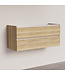 Wastafelonderkast Trendline Natural Oak 120x47x52cm softclose lades
