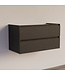 Wastafelonderkast Trendline Basic 100 cm Black Oak | 2 Softclose lades