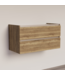 Wastafelonderkast Trendline Tabak Oak 100x47x52cm softclose lades