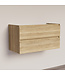 SANI-SUPPLY Wastafelonderkast Trendline Natural Oak 100x47x52cm softclose lades