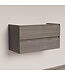 Wastafelonderkast Trendline Basic 80 cm Silver Oak | 2 Softclose lades
