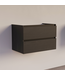 Wastafelonderkast Trendline Basic 80 cm Black Oak | 2 Softclose lades