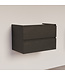 Wastafelonderkast Trendline Basic 80 cm Black Oak | 2 Softclose lades