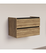 Wastafelonderkast Trendline Tabak Oak 80x47x52cm softclose lades