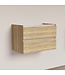 Wastafelonderkast Trendline Natural Oak 80x47x52cm softclose lades