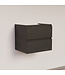 SANI-SUPPLY Wastafelonderkast Trendline Basic 60 cm Black Oak | 2 Softclose lades