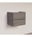 Wastafelonderkast Trendline Basic 60 cm Silver Oak | 2 Softclose lades