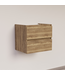 SANI-SUPPLY Wastafelonderkast Trendline Tabak Oak 60x47x52cm softclose lades