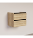 Wastafelonderkast Trendline Natural Oak 60x47x52cm softclose lades