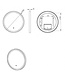 Badkamerspiegel Atlas Rond 60cm – Mat Zwart, LED & Verwarming
