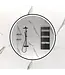 Badkamerspiegel Atlas Rond 100cm Mat Zwart | LED & Verwarming