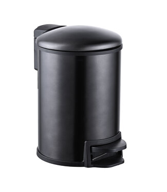 Wiesbaden Pedaalemmer Tobin Gunmetal - Softclose 3L afneembaar binnenbak