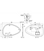 Lumora Organische Badkamerspiegel 100x69 cm – Dual LED & Verwarming