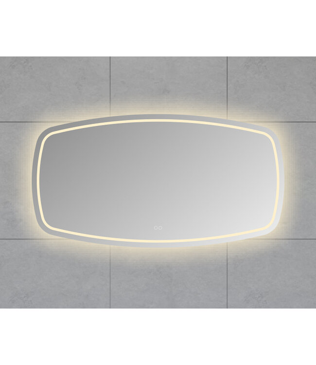 Lumora Rechthoekige Badkamerspiegel 140x74 cm – LED & Verwarming
