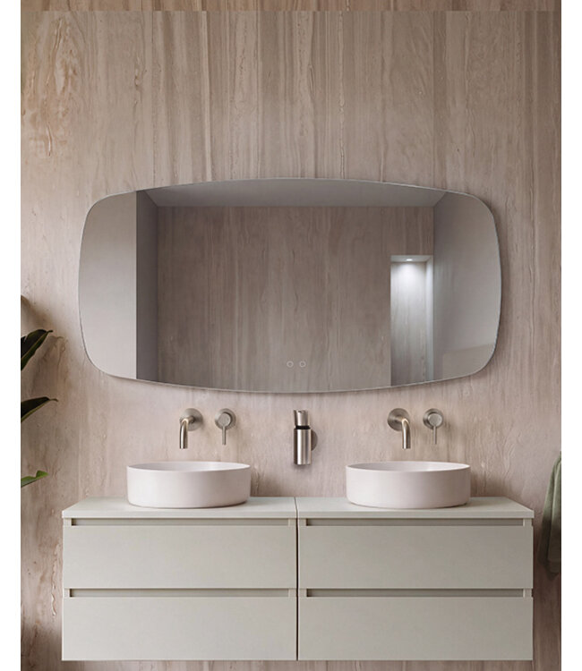 Lumora Rechthoekige Badkamerspiegel 160x78 cm – LED & Verwarming