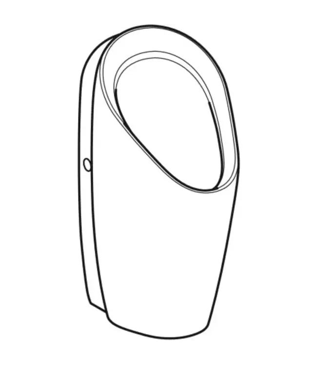 Geberit Preda Urinoir - Waterloos Wit