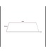 Aloni Topblad 120cm Solidsurface mat wit wastafelblad