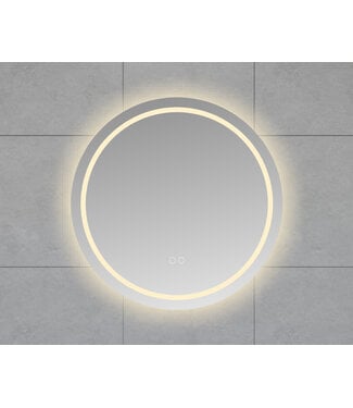 Wiesbaden Ronde Badkamerspiegel Lumora 100 cm – Dual LED & Verwarming