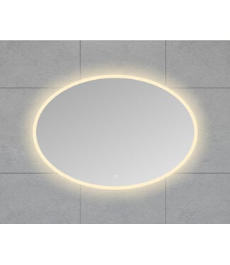 Wiesbaden Ovale Badkamerspiegel Oliva 100x70 cm – Dual LED & Verwarming