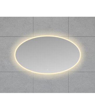 Wiesbaden Ovale Badkamerspiegel Oliva 120x70 cm – Dual LED & Verwarming