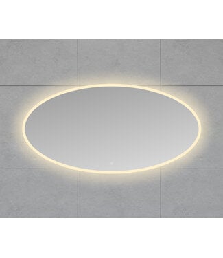 Wiesbaden Ovale Badkamerspiegel Oliva 140x70 cm – Dual LED & Verwarming