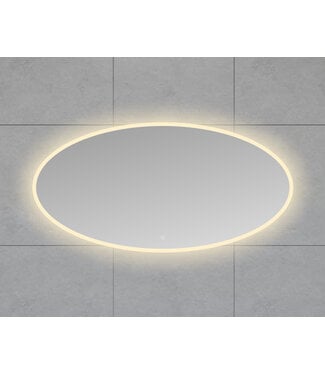 Wiesbaden Ovale Badkamerspiegel Oliva 160x70 cm – Dual LED & Verwarming