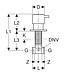 Geberit Inbouw Stopkraan 1/2" Chroom - Rond