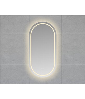 Wiesbaden Ovale Badkamerspiegel Lumora 100x50 cm – LED & Verwarming