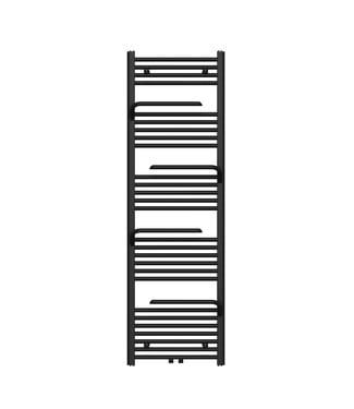 BELRAD Handdoekradiator met handdoekhouder Mat Zwart 160x50cm – 2282W