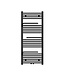 Handdoekradiator met handdoekhouder Mat Zwart 120x50cm – 1699W