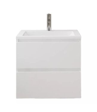 GLISS DESIGN Wastafelonderkast Gliss Project 60 cm – Hoogglans Wit Badkamermeubel