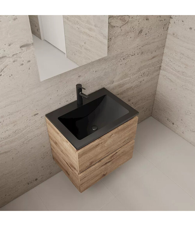 Wastafelonderkast Gliss Project 60 cm – Wellington Oak Badkamermeubel