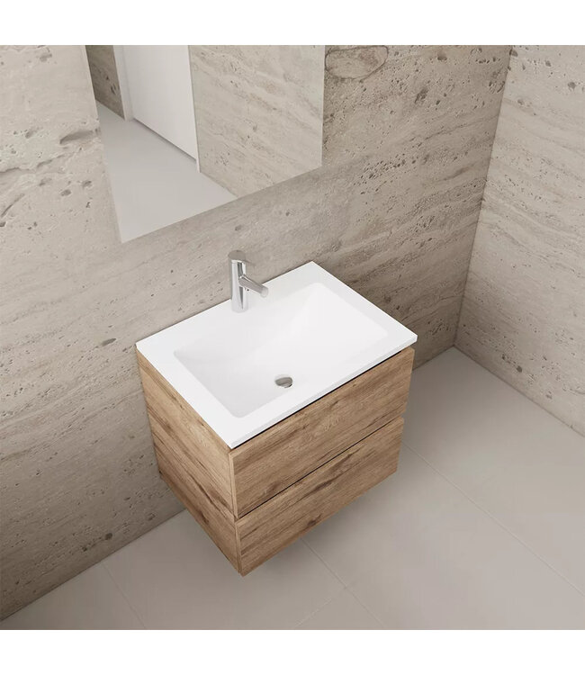 Wastafelonderkast Gliss Project 60 cm – Wellington Oak Badkamermeubel