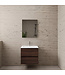 Wastafelonderkast Gliss Project 60 cm – Sonoma Choco Badkamermeubel