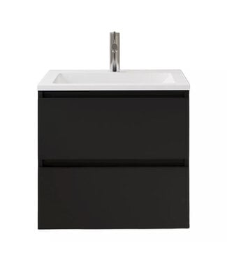 GLISS DESIGN Wastafelonderkast Gliss Project 60 cm – Mat Zwart Badkamermeubel