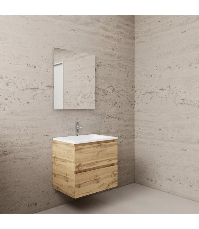 Wastafelonderkast Gliss Project 60 cm – Dakota Oak Badkamermeubel