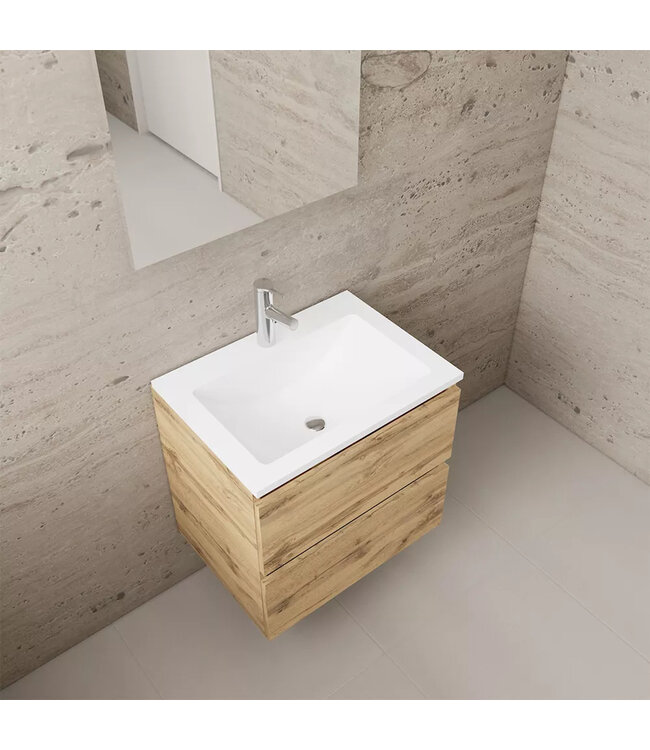 Wastafelonderkast Gliss Project 60 cm – Dakota Oak Badkamermeubel