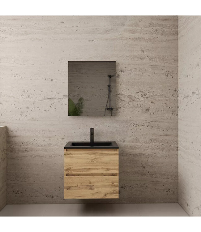 Wastafelonderkast Gliss Project 60 cm – Dakota Oak Badkamermeubel
