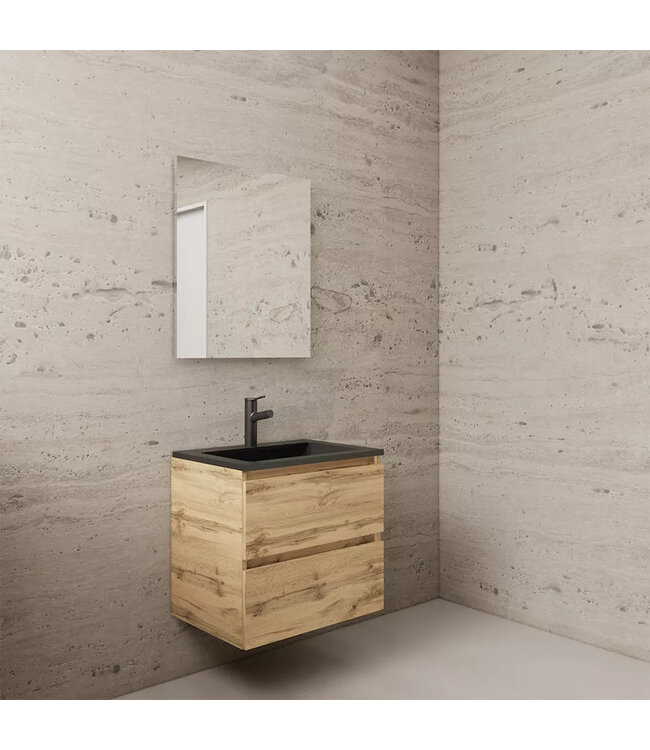 Wastafelonderkast Gliss Project 60 cm – Dakota Oak Badkamermeubel