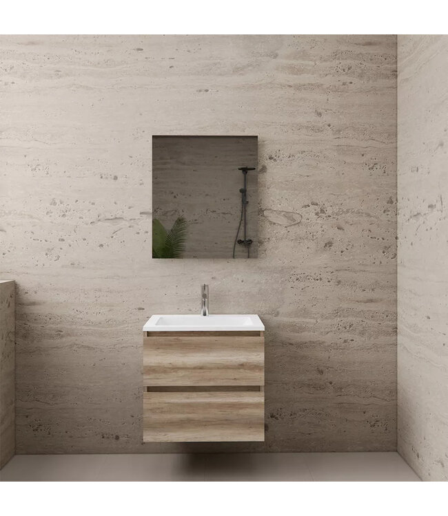 Wastafelonderkast Gliss Project 60 cm – Canyon Oak Badkamermeubel