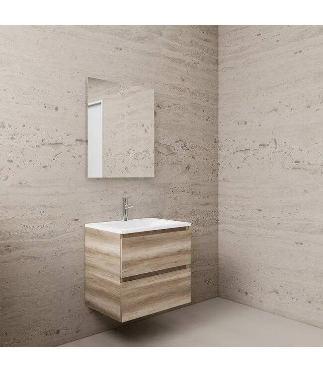Wastafelonderkast Gliss Project 60 cm – Canyon Oak Badkamermeubel