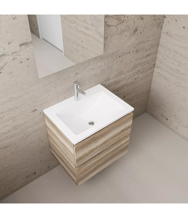 Wastafelonderkast Gliss Project 60 cm – Canyon Oak Badkamermeubel